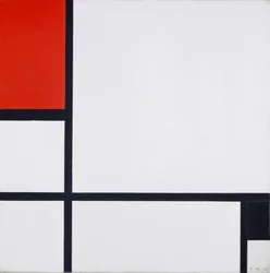 Komposition Nr. I, mit Rot und Schwarz, 1929